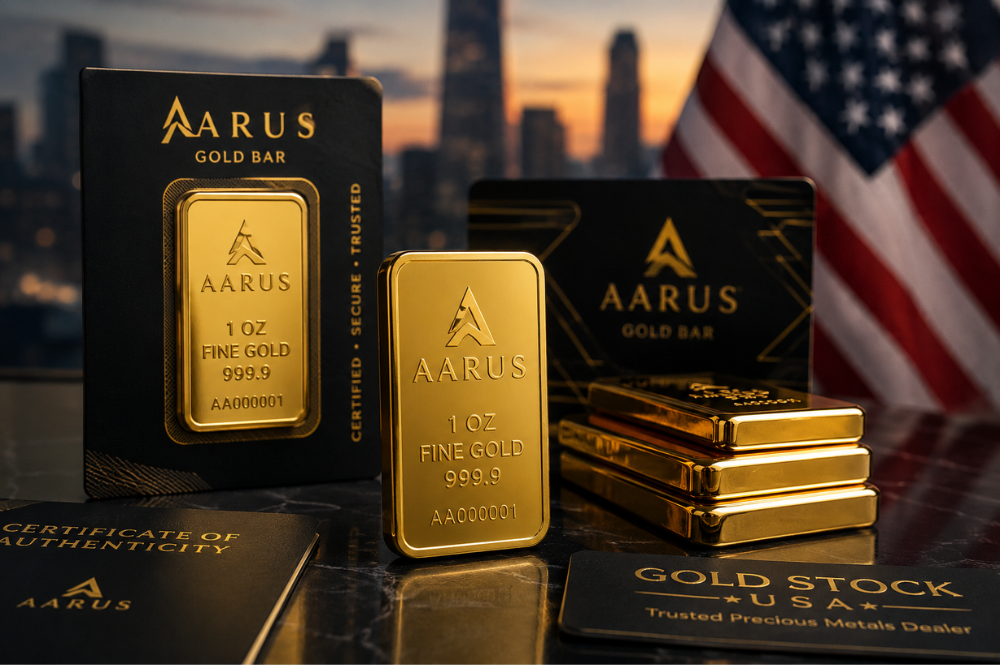 Buy AARUS Gold Bars in USA | Trusted Precious Metals Brand for Investors